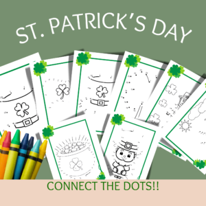 🖍 St. Patrick’s Day Connect the Dots Activity Sheet – Fun for Kids! 🍀