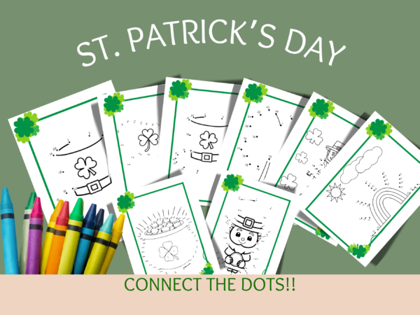 🖍 St. Patrick’s Day Connect the Dots Activity Sheet – Fun for Kids! 🍀