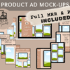 Digital Product Ad Mock-ups | MRR Included | High-Converting Templates