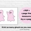 Spooky Pink Ghost Printable Banner - Image 7