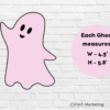 Spooky Pink Ghost Printable Banner - Image 8
