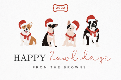 Dogs and Cats Christmas Cards template bundle - Image 9