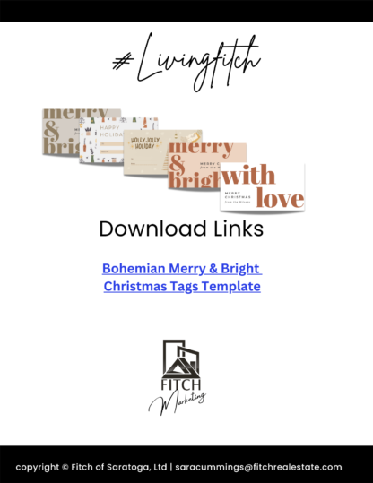 Christmas gift editable gift tags template instant download - Image 8