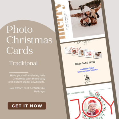 Photo Christmas Cards template bundle