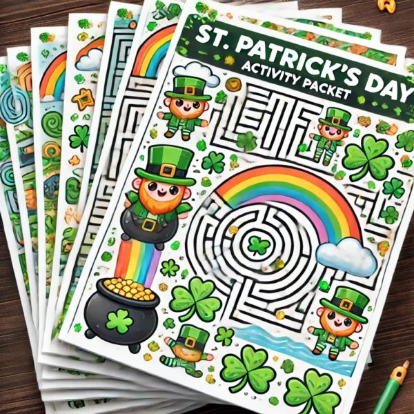 St. Patrick’s Day Maze Packet – 21 Fun-Filled Mazes for Kids! 🍀