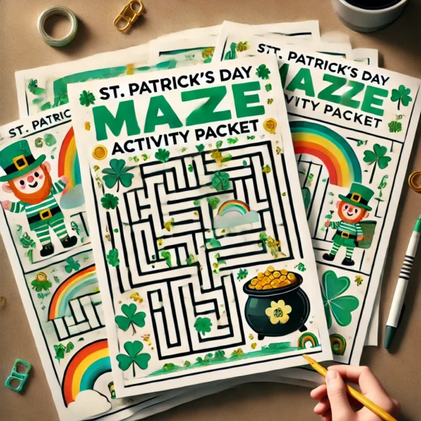 St. Patrick’s Day Maze Packet – 21 Fun-Filled Mazes for Kids! 🍀 - Image 2