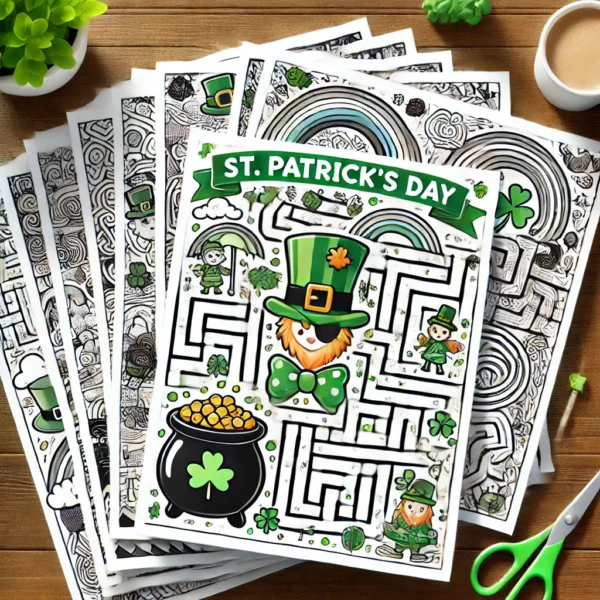 St. Patrick’s Day Maze Packet – 21 Fun-Filled Mazes for Kids! 🍀 - Image 4