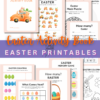 🧡 Orange Bunny Easter Activity Book – Printable, Editable & MRR Included