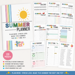 Summer Planner | 23-Page Printable Family Planner