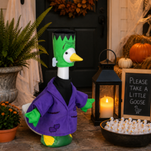 Frankenstein Porch Goose Costume for 23-Inch Goose | Halloween Outfit